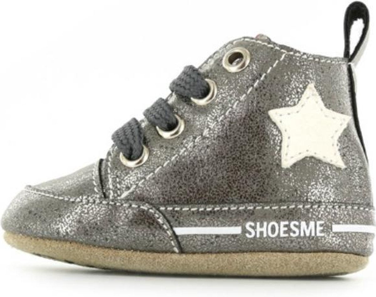 Shoesme Meisjes Baby Slofjes - Old Silver - Maat 20