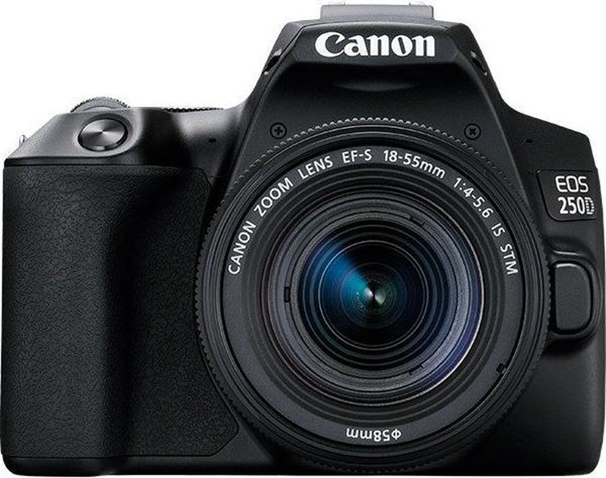 Canon EOS 250D + EF-S 18-55mm IS STM - Zwart