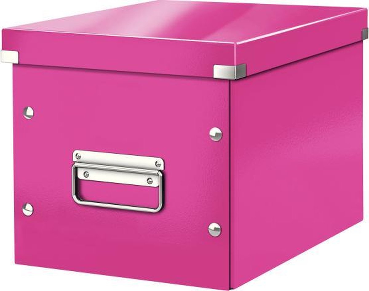 Leitz - Click & Store - WOW -  Cube - Middelgrote opbergdoos - Roze