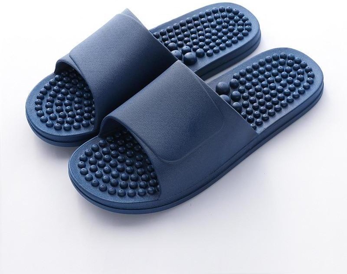 Massage slippers - Anti-slip voetmassage badslippers - Gezondheidsslippers - Blauw - maat 40/41
