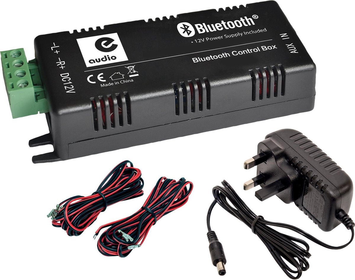 E-Audio B426BL mini versterker met Bluetooth en AUX input 2 x 15 watt