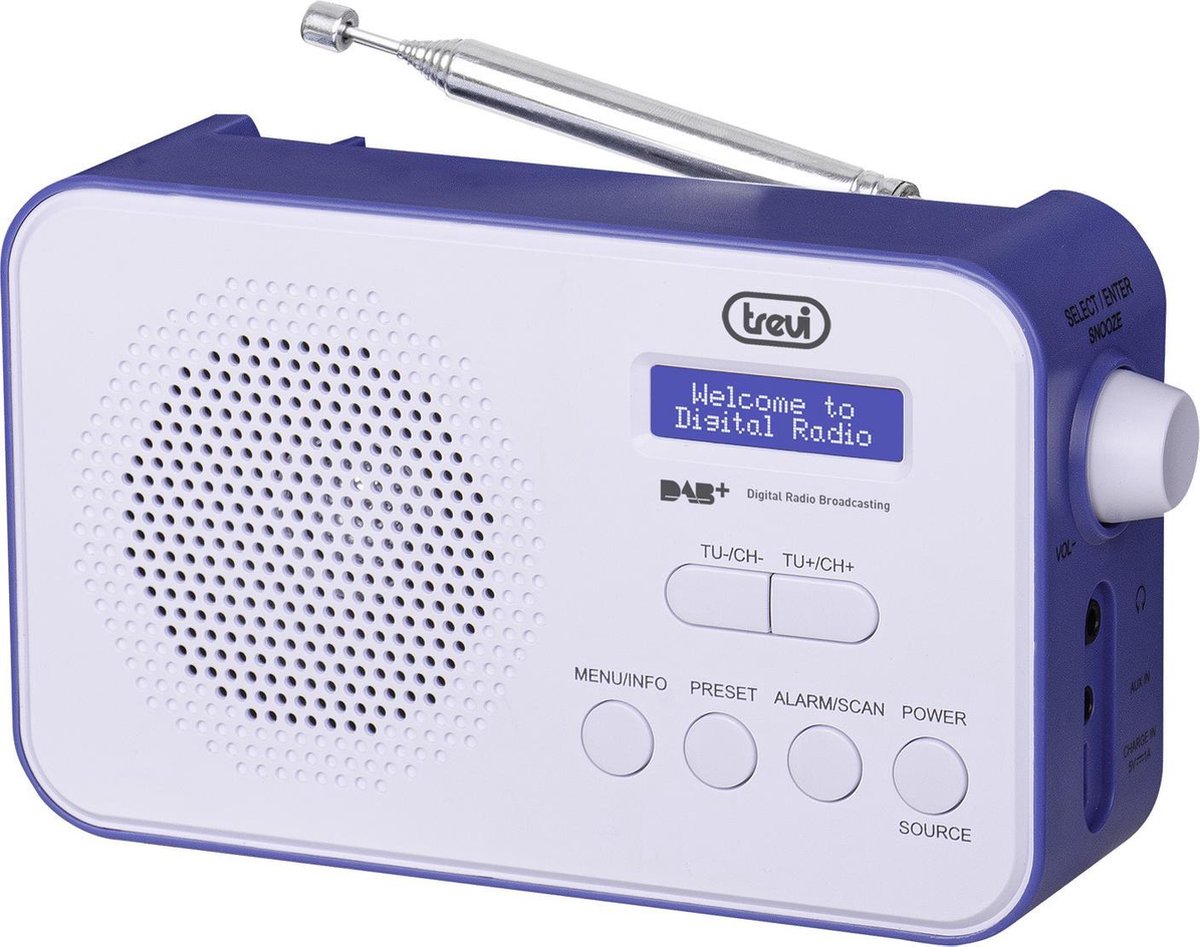 TREVI DRAAGBARE DAB-RADIO 792-R BLACK