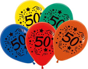 Tib Ballonnen Cijfer 50 30 Cm Latex 7 Stuks