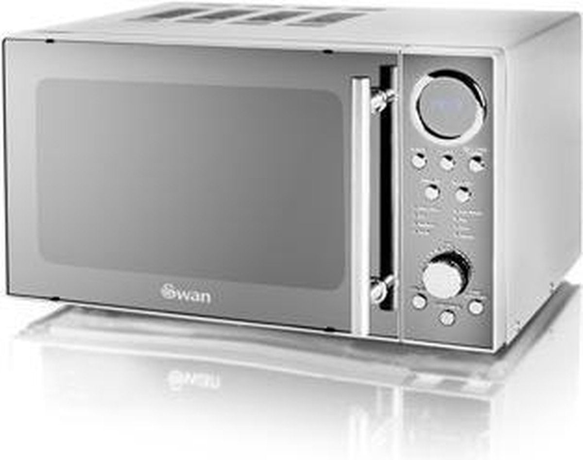 Swan SM3080N Magnetron - 20L - 800W - Chroom Zilver