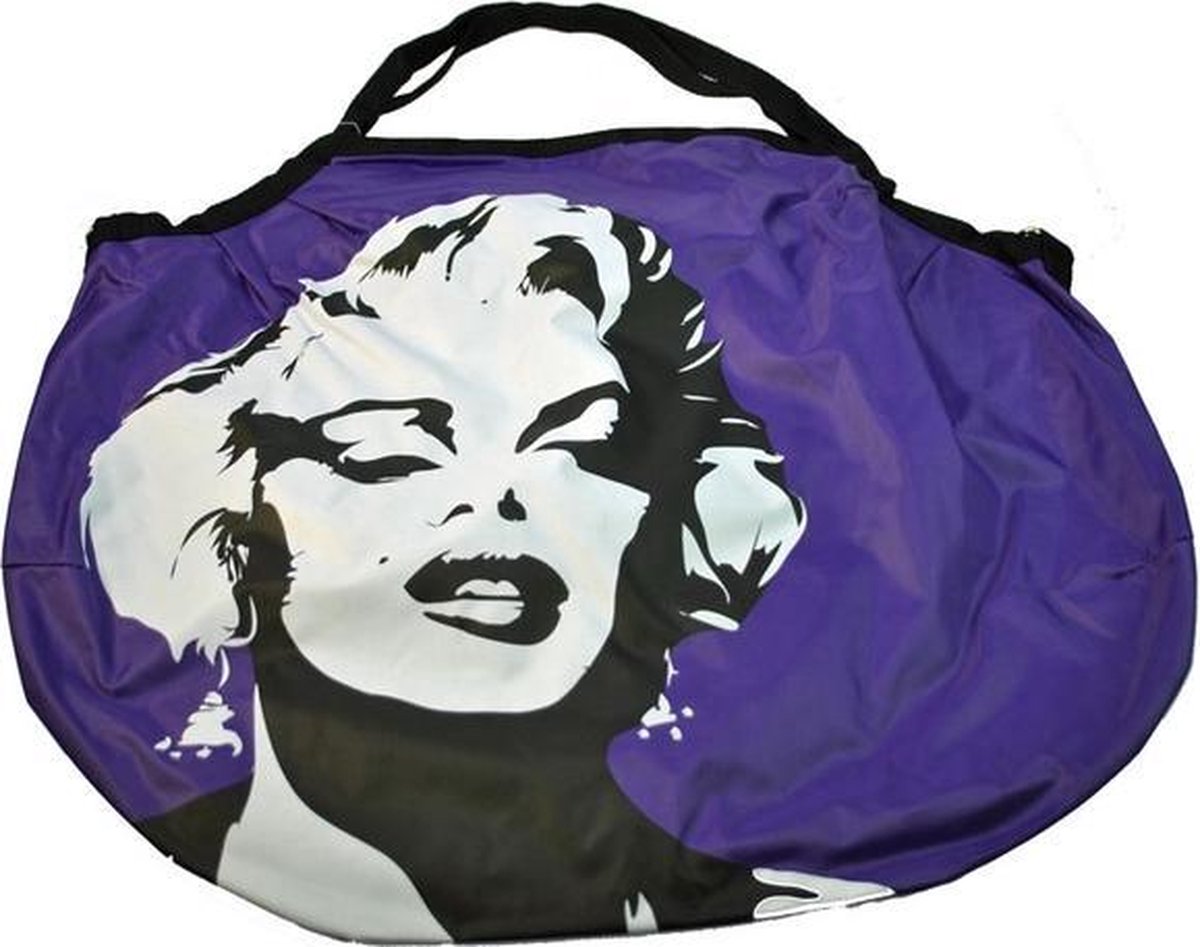 Shopper rond Marilyn paars