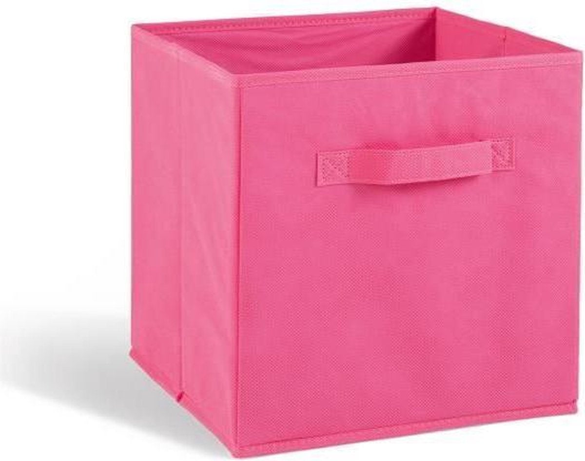 COMPO Opberglade - Stof - 27x27x28 cm - Roze