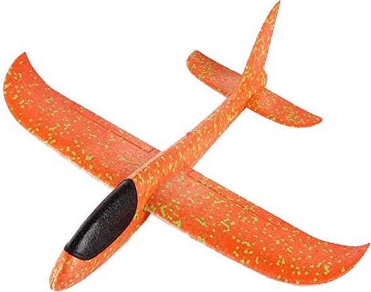 Speelgoed zweefvliegruig - foam - 45 cm - oranje