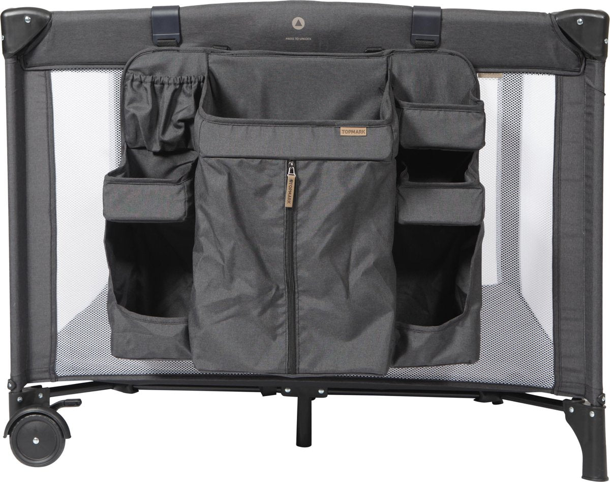 Organizer logeerbed/box LEVI zwart