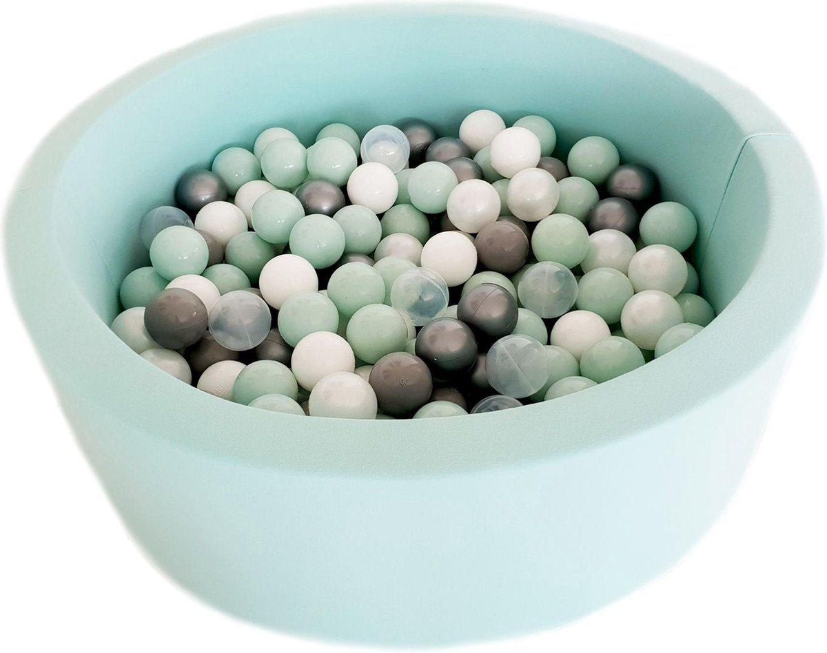 Ballenbad 90x30cm inclusief 200 ballen - Mint: wit