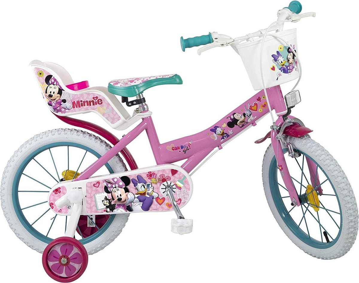 Disney Minnie Mouse - Kinderfiets - Vrouwen - Roze - 16