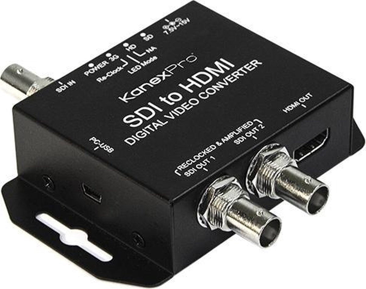 KanexPro SDI-SDHDXPRO tussenstuk voor kabels BNC HDMI Zwart