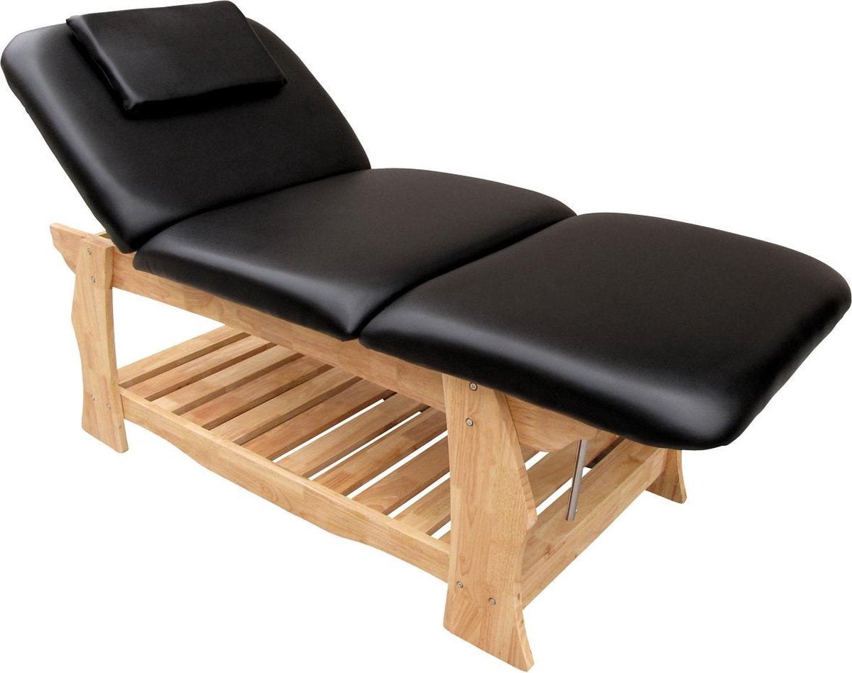 Massagebank 3-zone stationair verstelbare cosmetische bank ml-500 massief hout