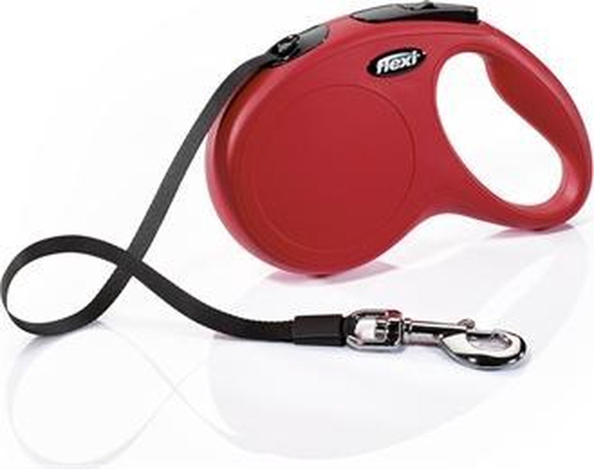 Flexi rollijn classic tape rood - m 5 mtr - 1 stuks