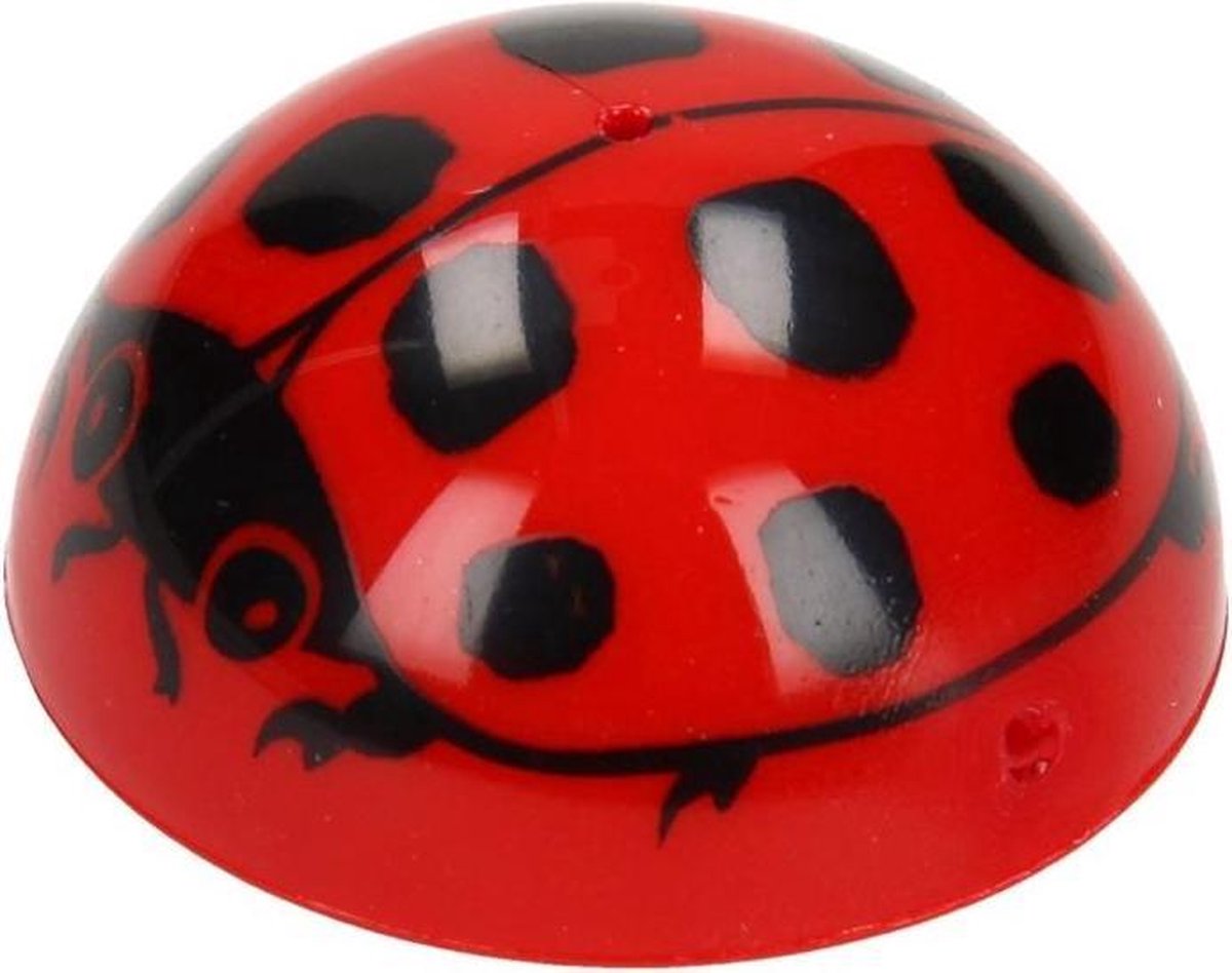 Goki Plopper Lieveheersbeestje Rood/zwart 4