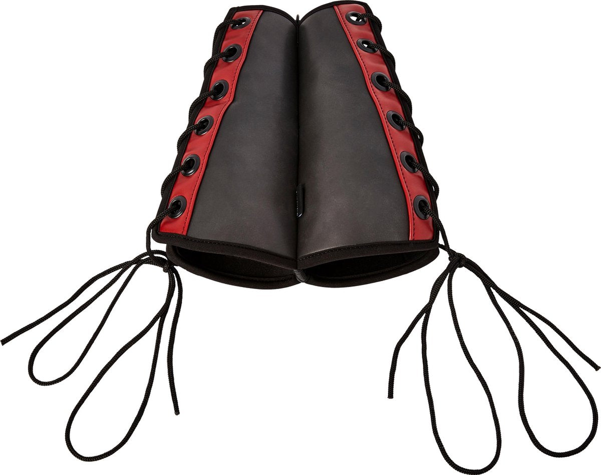 Sportsheets Saffron Gauntlet Boeien - Zwart & Rood