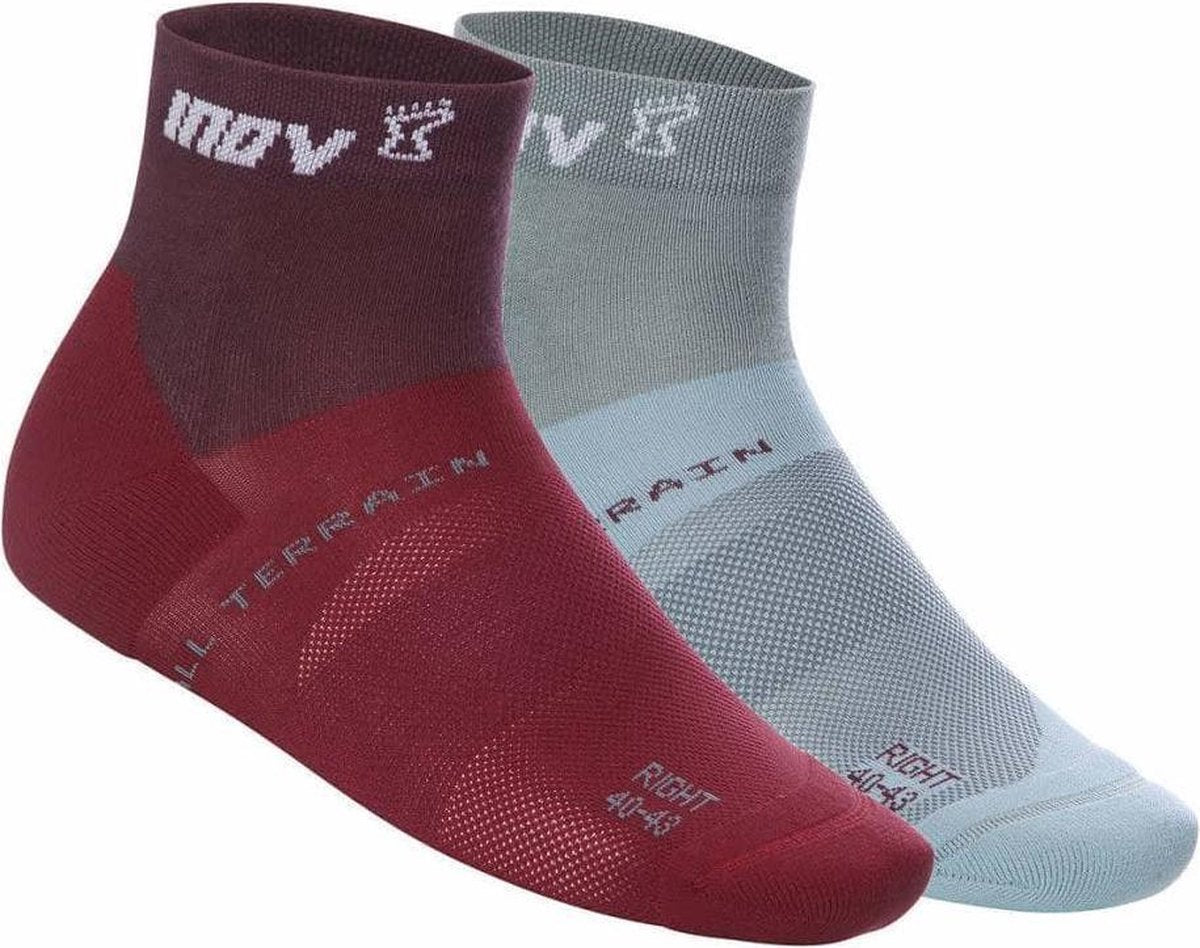 Inov-8 All Terrain Sportsokken Mid Paars/Blauw (2 paar)