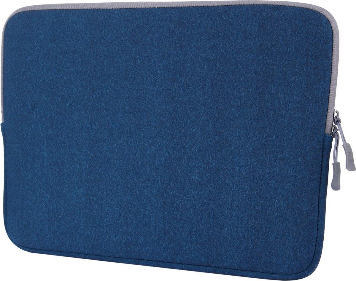 Mobigear Effen Laptop Sleeve 13 inch MacBook Pro Thunderbolt 3 (USB-C) Blauw