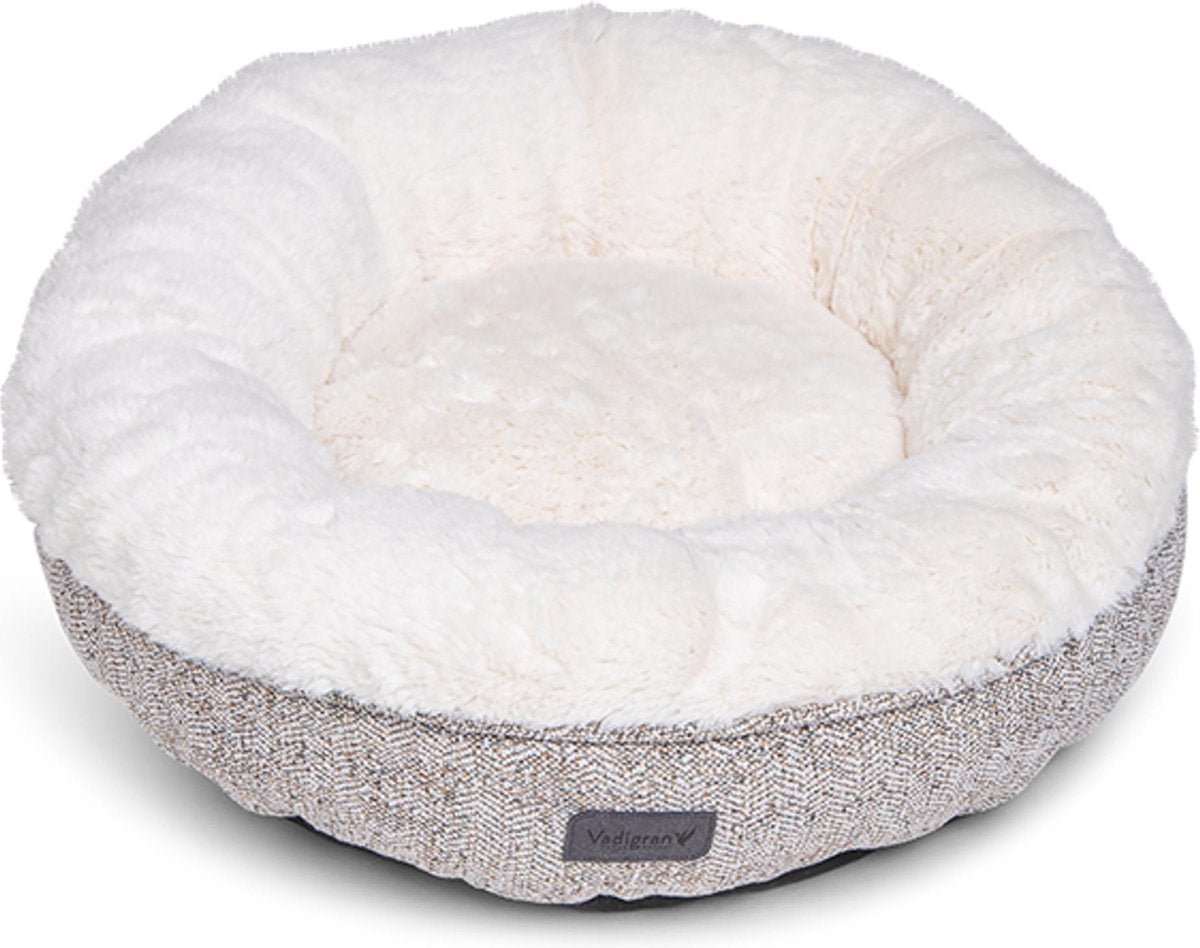 Dierenbenodigdheden Vadigran Donut Alys Beige/Wit 45Cmx15Cm