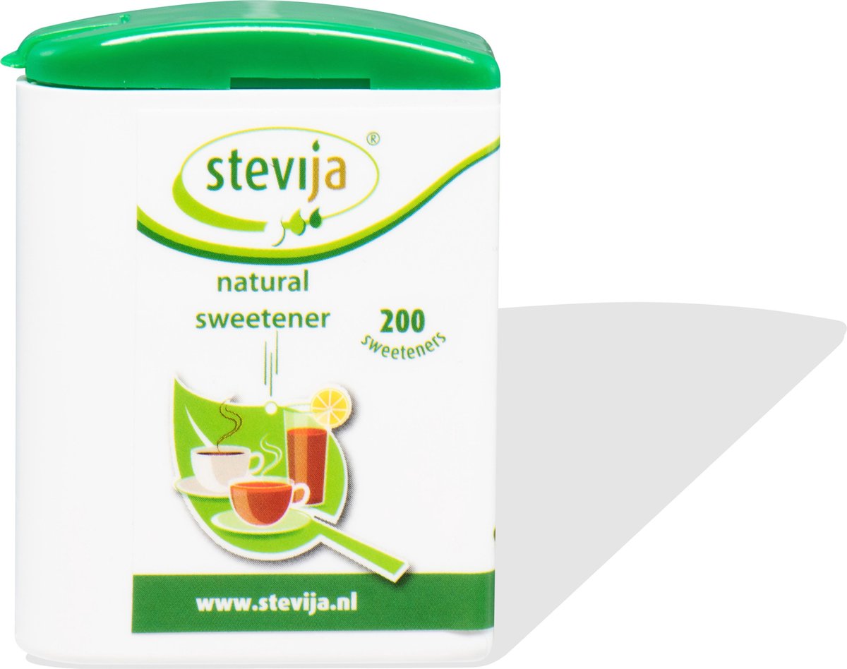 Stevia Zoetjes - Klep-dispenser: 200 stuks