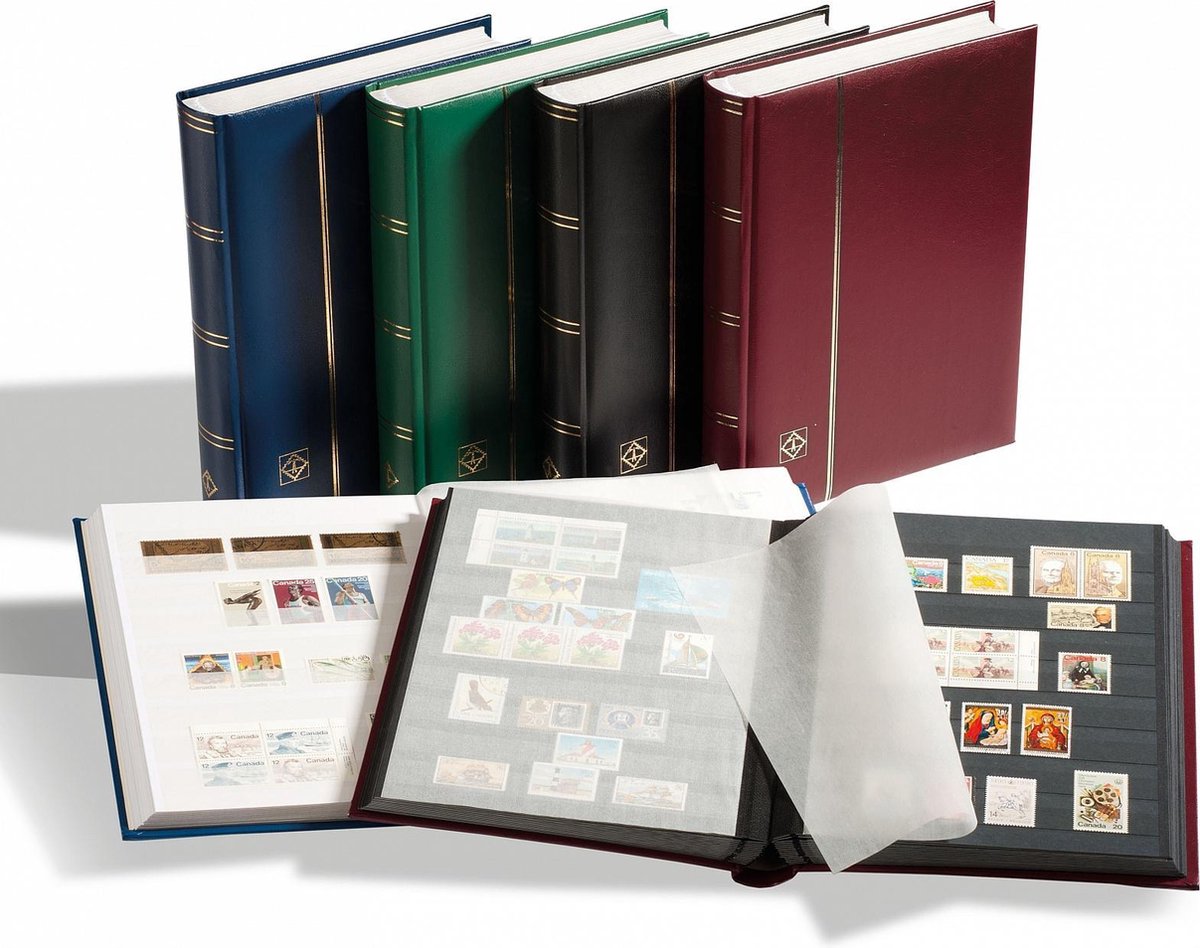 Luxe insteekalbum postzegels Comfort S32 zwart