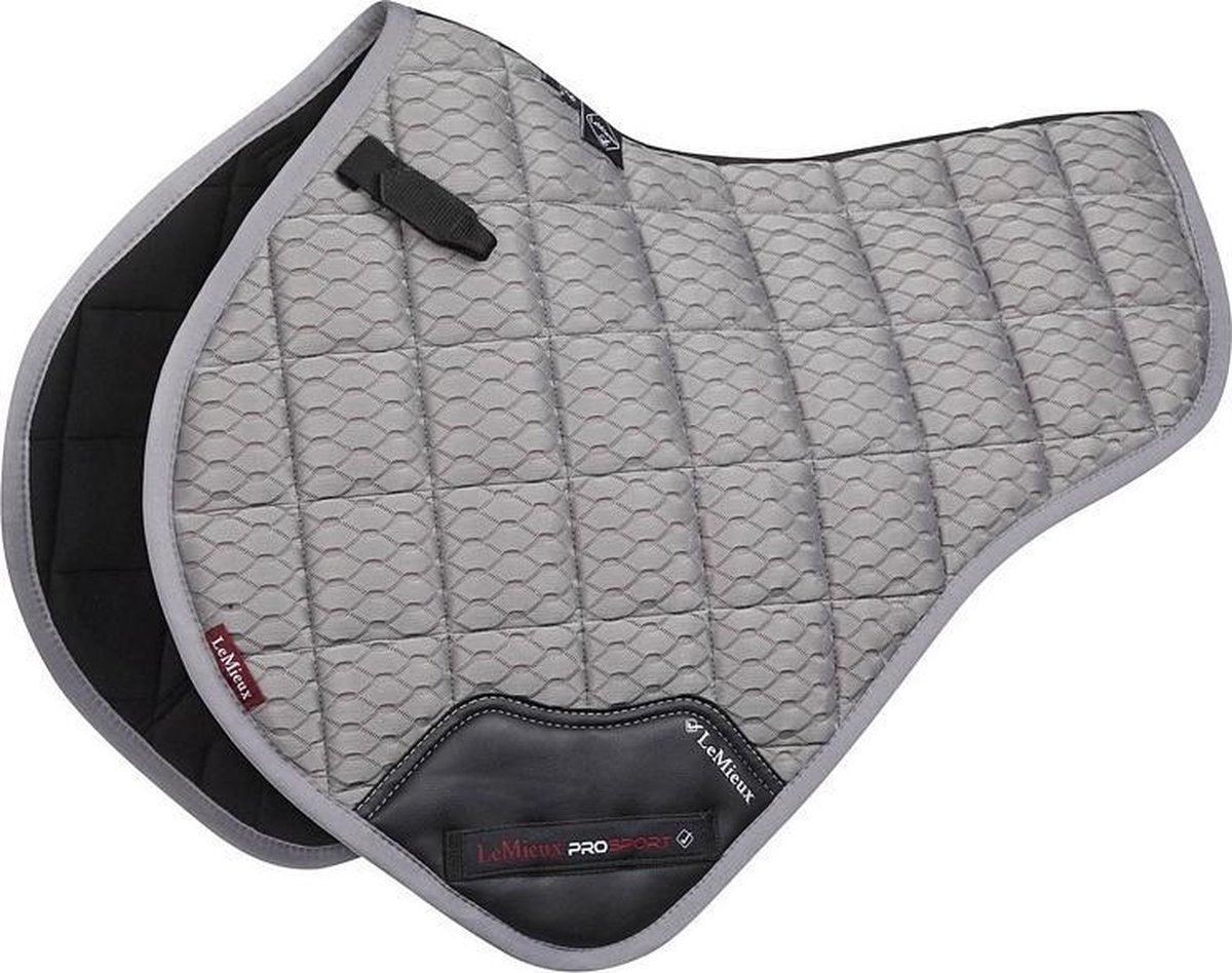 LeMieux Zadeldek Carbon Mesh CC half square