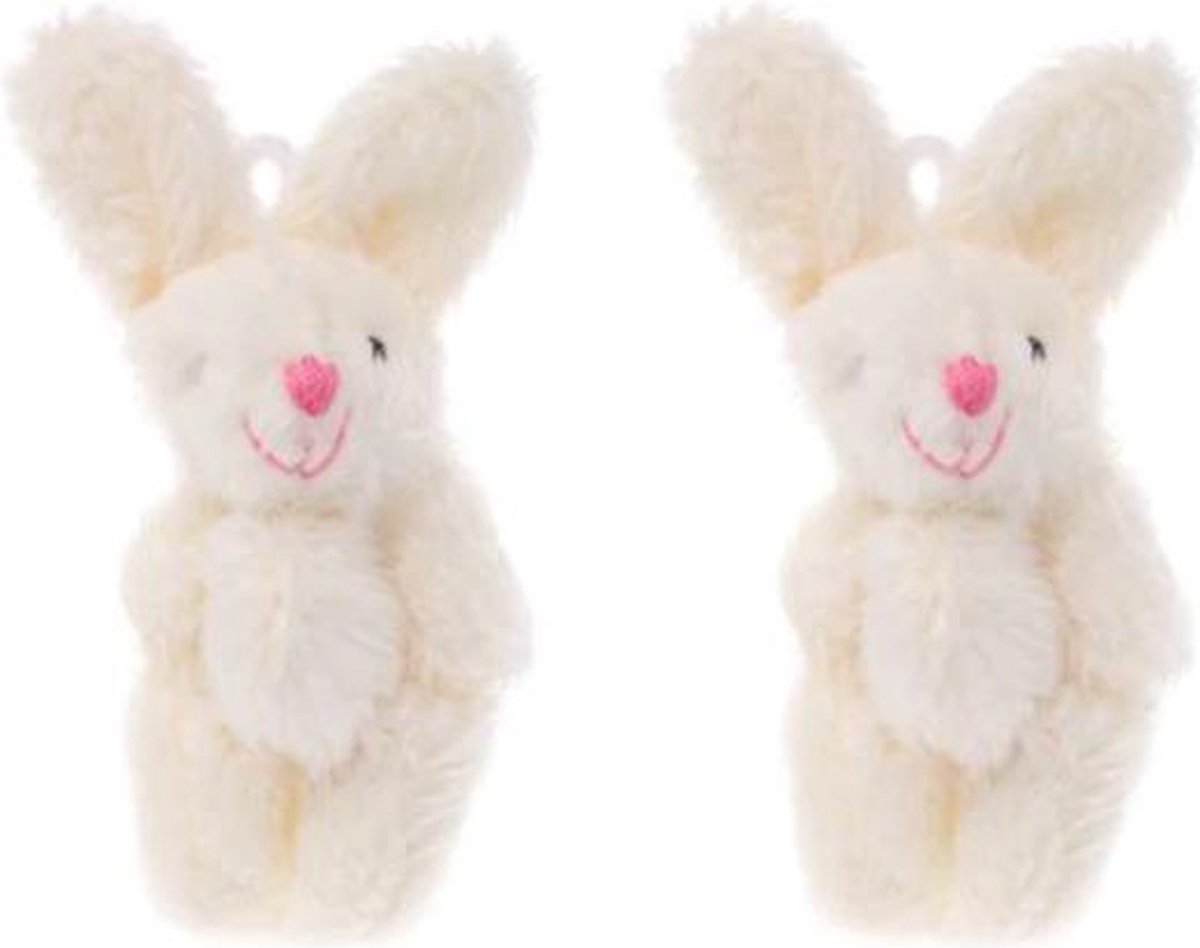 EPIN | Mini Bunny's  | Mini Knuffel | Konijn | Ophang Oogje | 2 Stuks