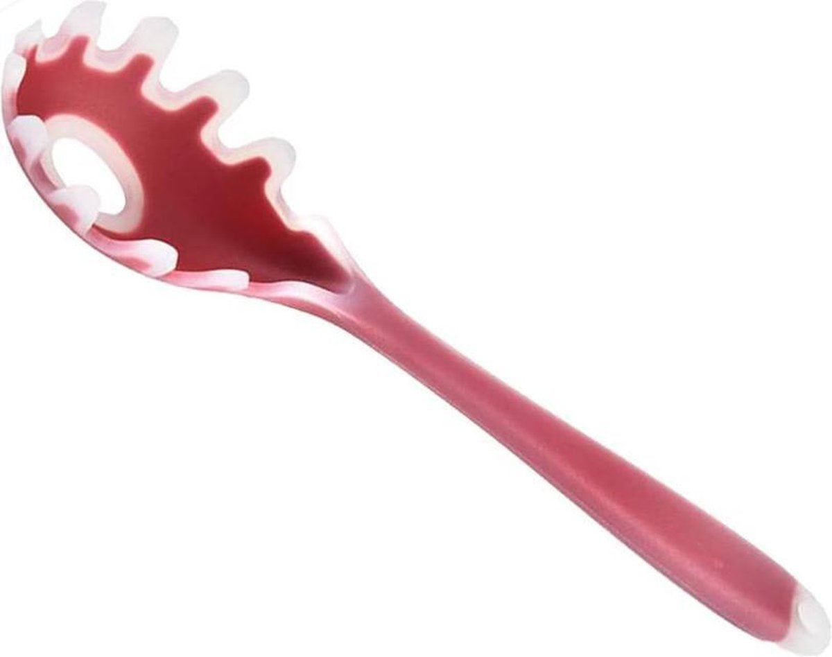 Doodadeals® Spaghettilepel – Pastaschep – Pastalepel – Spaghetti Opscheplepel – Spaghettilepel Siliconen – Pasta Lepel - Roze