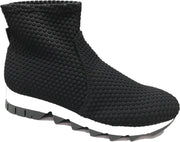 Rapisardi B4801 Exagon nero maat 35 elastische sockboot sneaker zwart