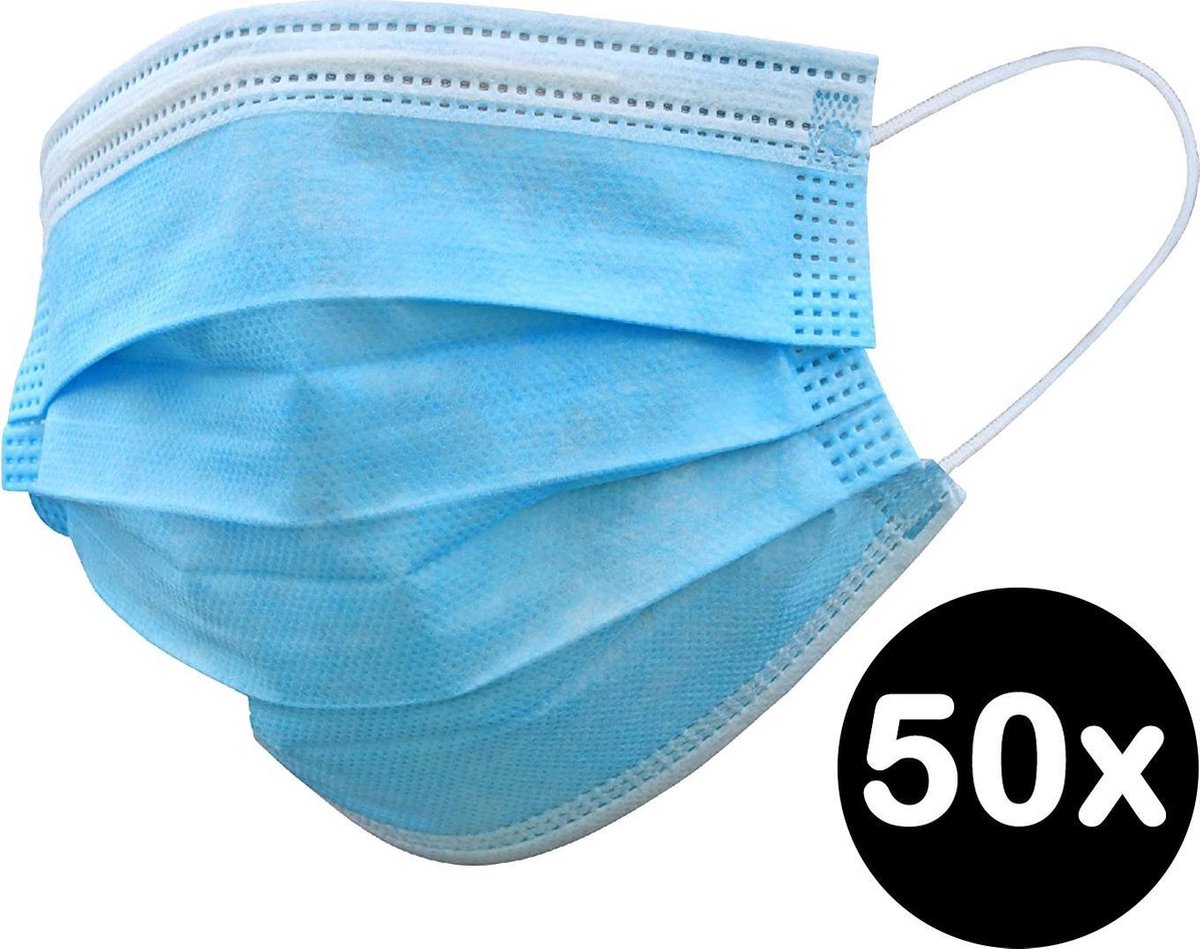 Mondkapje Wegwerp Mondkapjes Mondmasker Niet Medisch - 50 Stuks