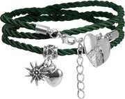 dressforfun - Armband Alpenhart groen  - verkleedkleding kostuum halloween verkleden feestkleding carnavalskleding carnaval feestkledij partykleding - 302949