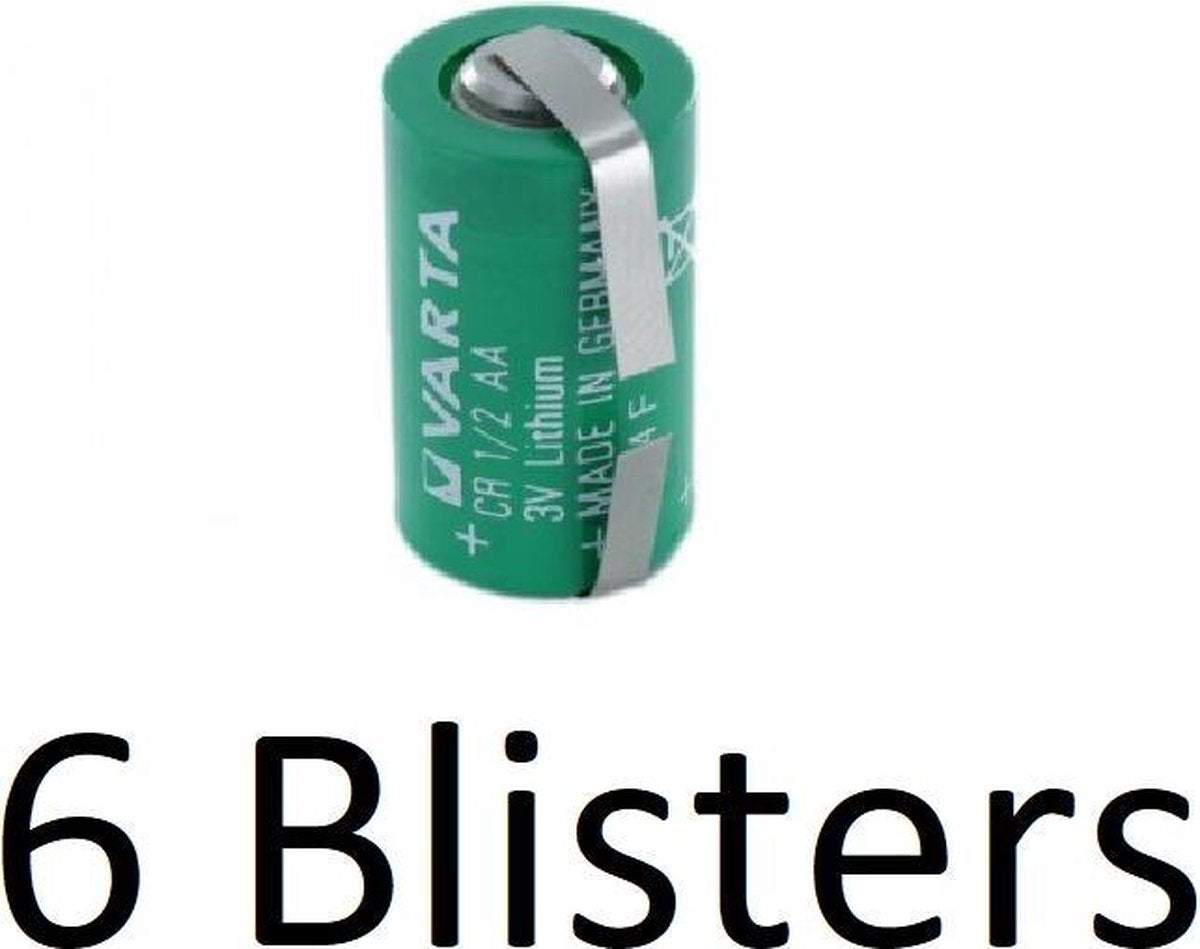 6 Stuk (6 Blister a 1 st) Varta lithium 1/2 AA 3v U-tag