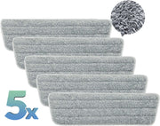 5 dweildoeken microvezelpads 42 cm - voor Spray mop en flatmop vloerwisser en Vloertrekker -  Machinaal wasbaar  - dweilsysteem