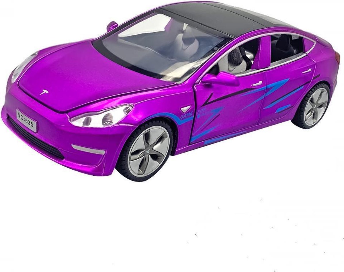 Tesla Model 3 1:32 Purple Exclusief