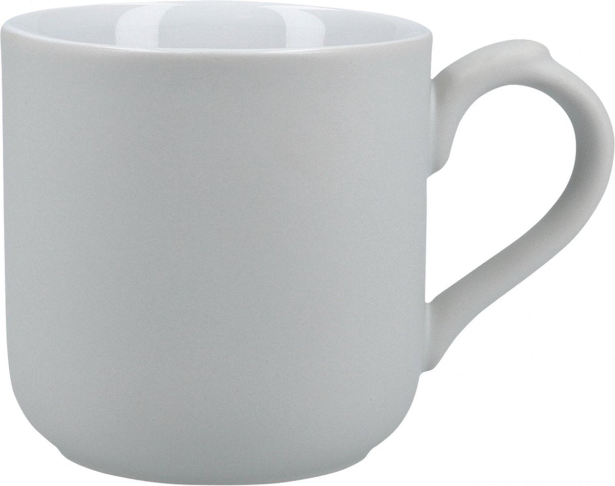 London Pottery Mok Farmhouse 250 Ml Keramiek Matgrijs/wit