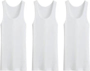 3 stuks Bonanza hemd - King size - 100% Katoen - Wit - Maat 4XL/5XL