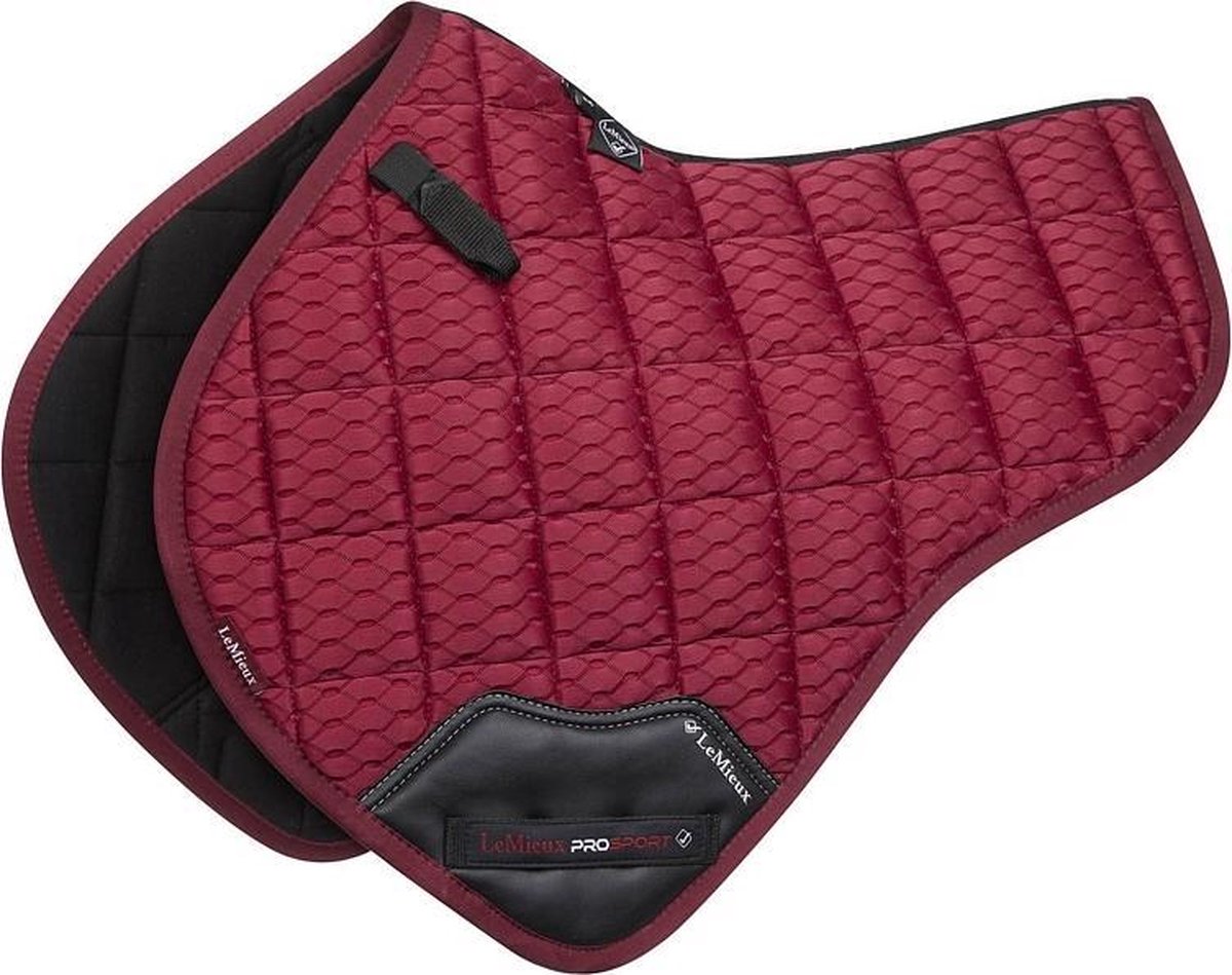 LeMieux Zadeldek Carbon Mesh CC half square