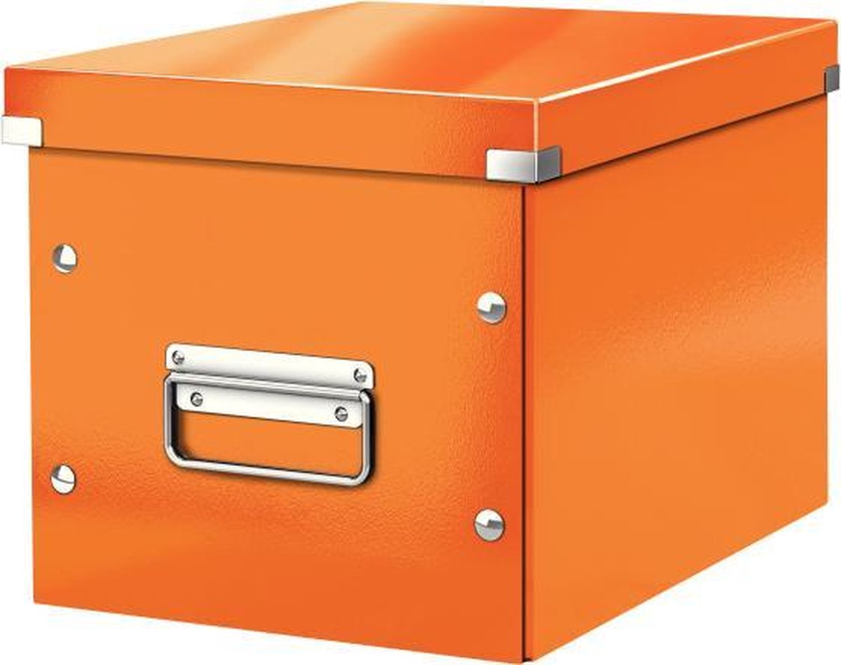 Leitz - Click & Store - WOW -  Cube - Middelgrote opbergdoos - Oranje