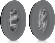 kwmobile 2x oorkussens voor Bose Quietcomfort 35 / QC35 wireless II koptelefoons - imitatieleer - voor over-ear-koptelefoon - zilver