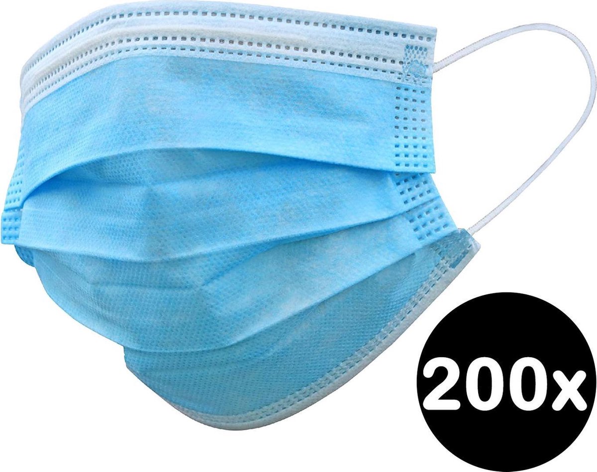 Mondkapje Wegwerp Mondkapjes Mondmasker Niet Medisch - 200 Stuks