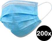 Mondkapje Wegwerp Mondkapjes Mondmasker Niet Medisch - 200 Stuks