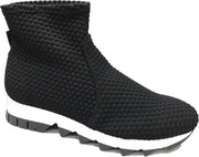 Rapisardi B4801 Exagon nero maat 37 elastische sockboot sneaker zwart