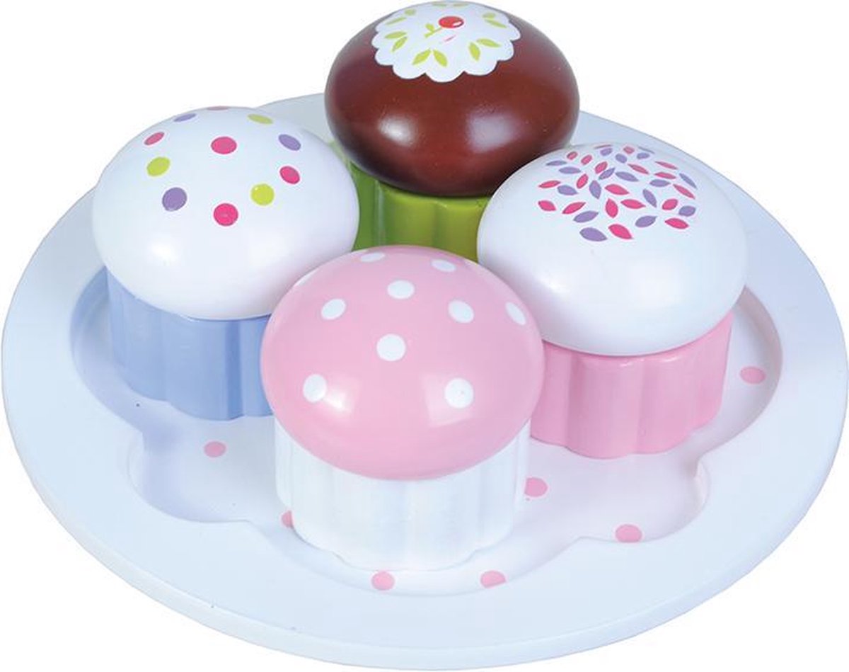 New Classic Toys - Cupcakes - 4 stuks