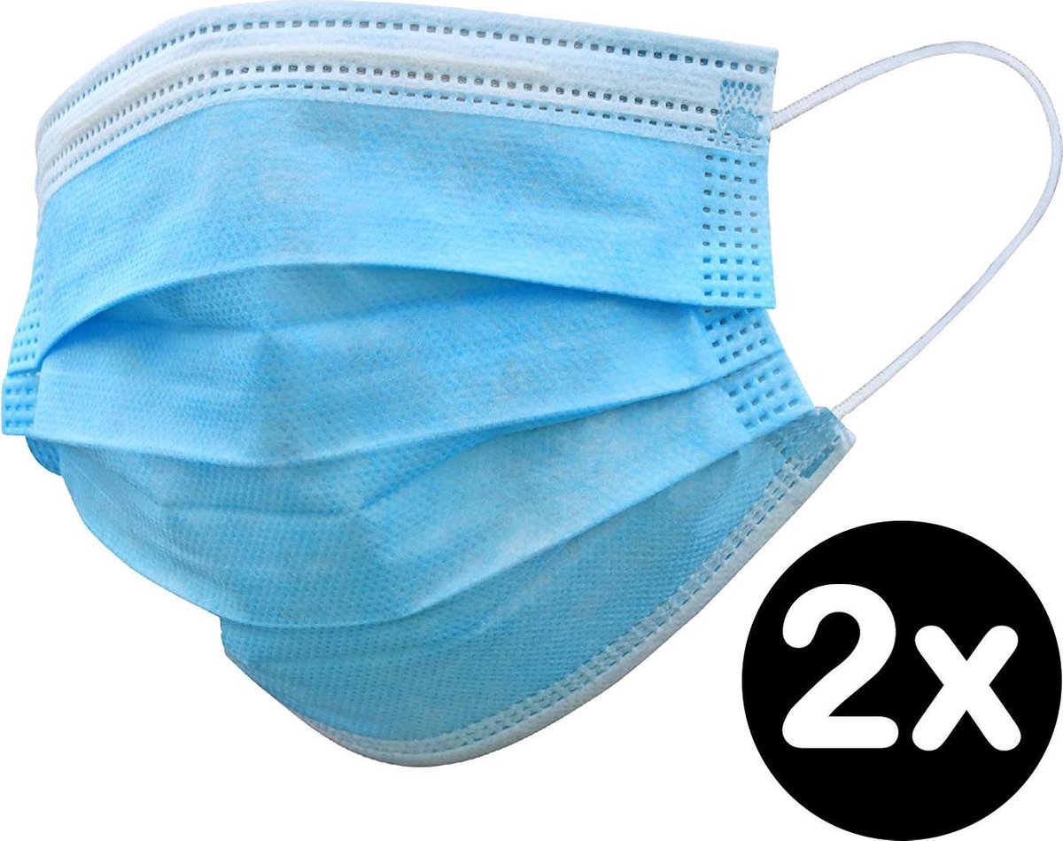 Mondkapje Wegwerp Mondkapjes Mondmasker Niet Medisch - 2 Stuks