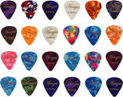 Plectrum set 24 Celluloid plectrums in de diktes thin 0.46
