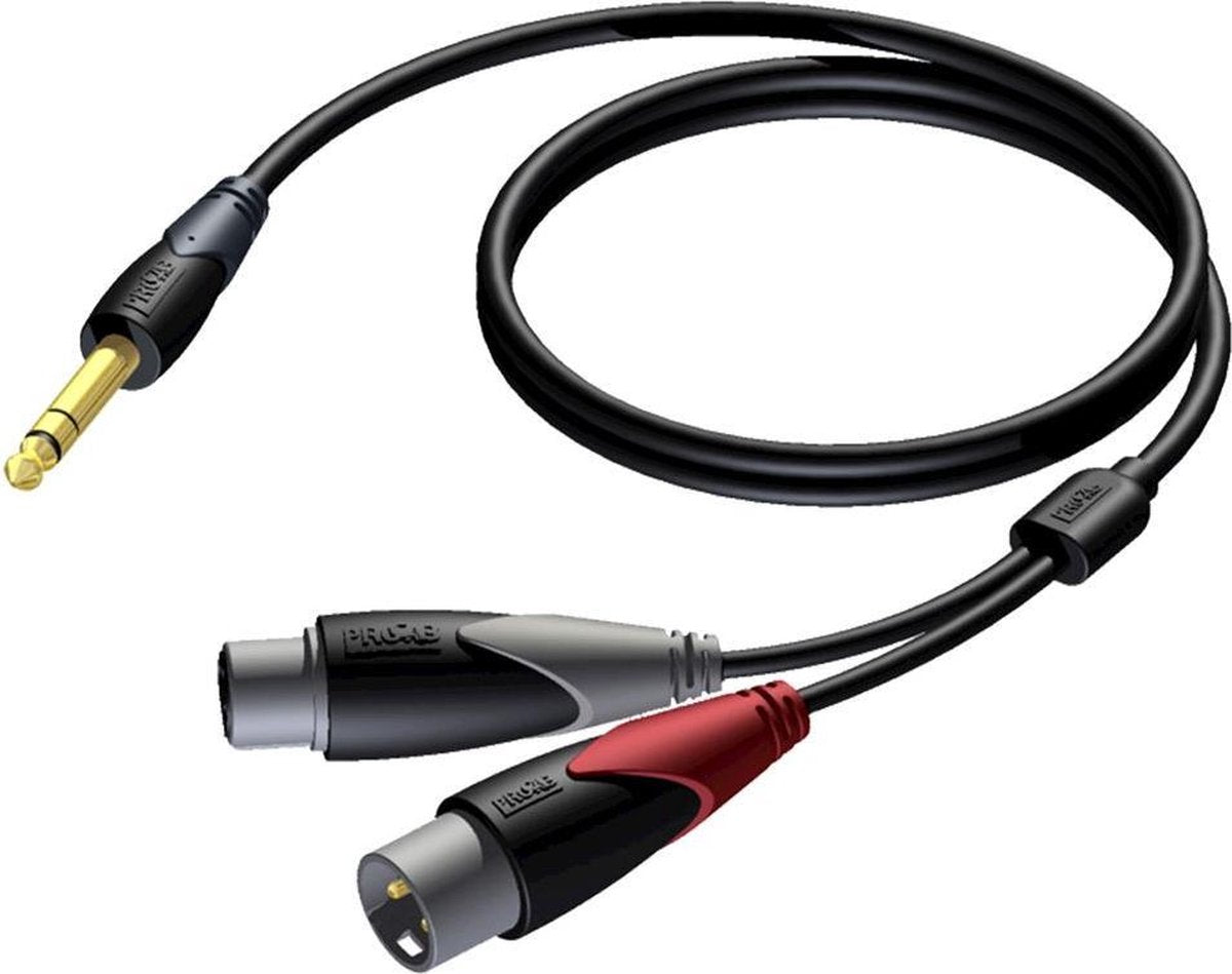 Procab CLA709 2x XLR (m+v) - 1x 6