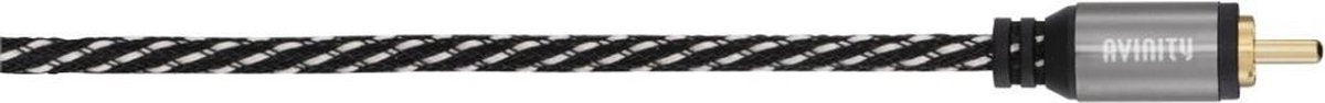 Avinity Subwooferkabel + Ad. Cinch-aansl. - 2 Cinch-st Stof Verg. 3