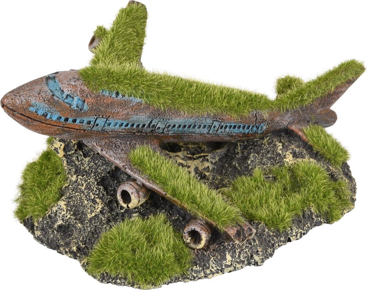 Aquarium decoratie Kozma Vliegtuig - 16 x 12 x 7 cm