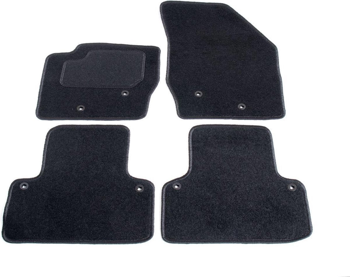 Automatten op maat - zwart stof - geschikt voor Volvo XC90 2003-2015 5-zits