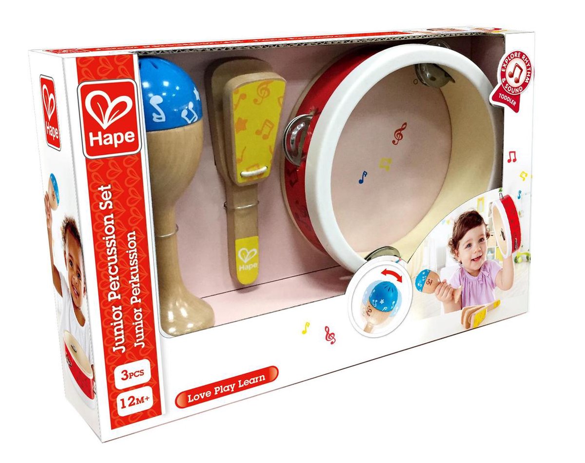 Hape Houten Percussieset 3-delig