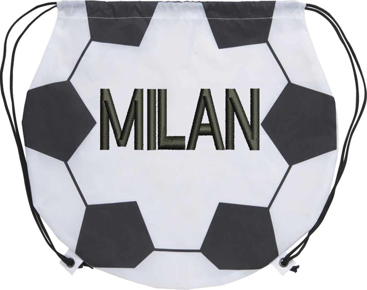 Zwemtas Voetbal / rugzak / sporttas gepersonaliseerd met naam